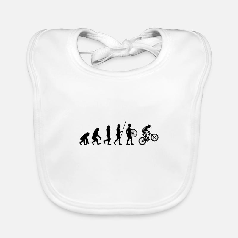 Evolution Bike Bicycle Gift Organic Baby Bibs