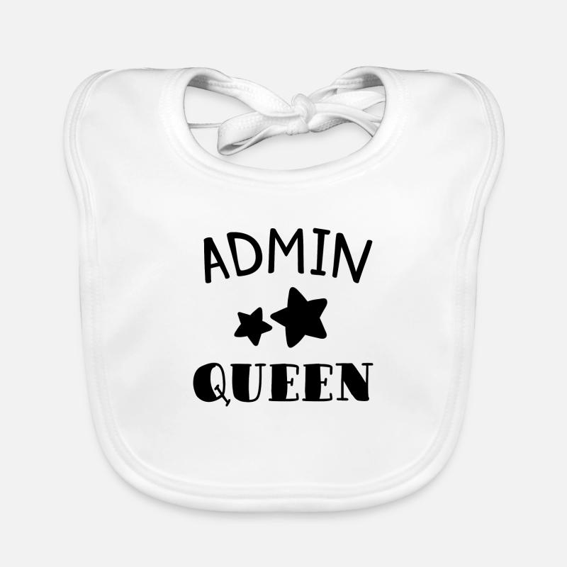 Admin Queen Programmer Gift Organic Baby Bibs