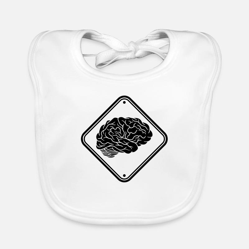 Note shield brain Organic Baby Bibs