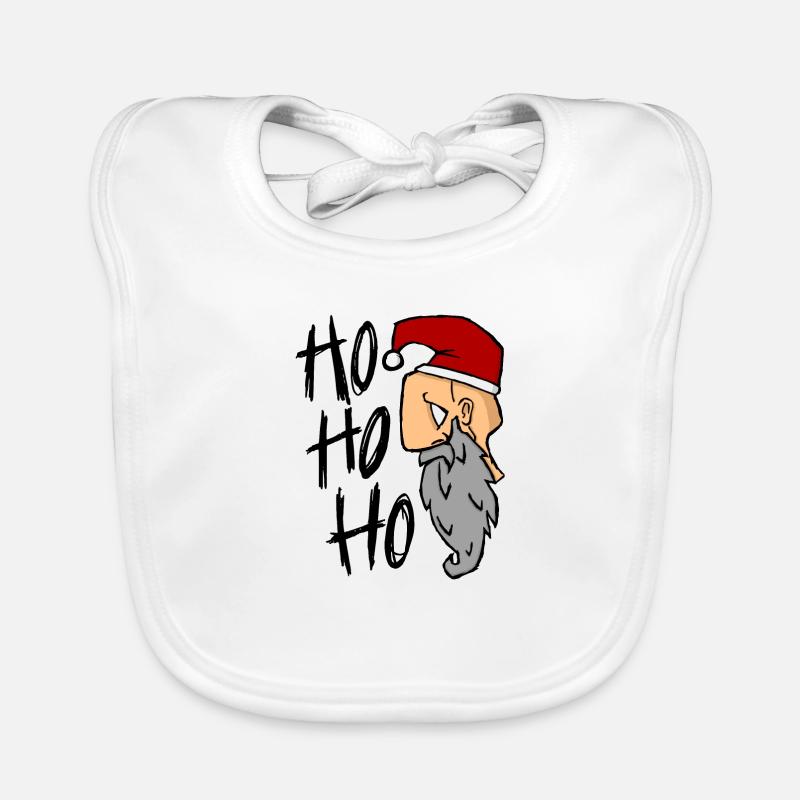Père Noël hohoho depri Bavoir bio Bébé