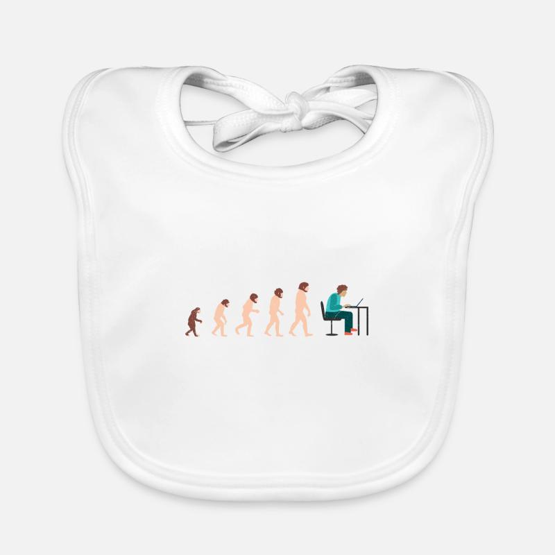Evolution Developer Programmer Geschenkidee Baby Bio-Lätzchen