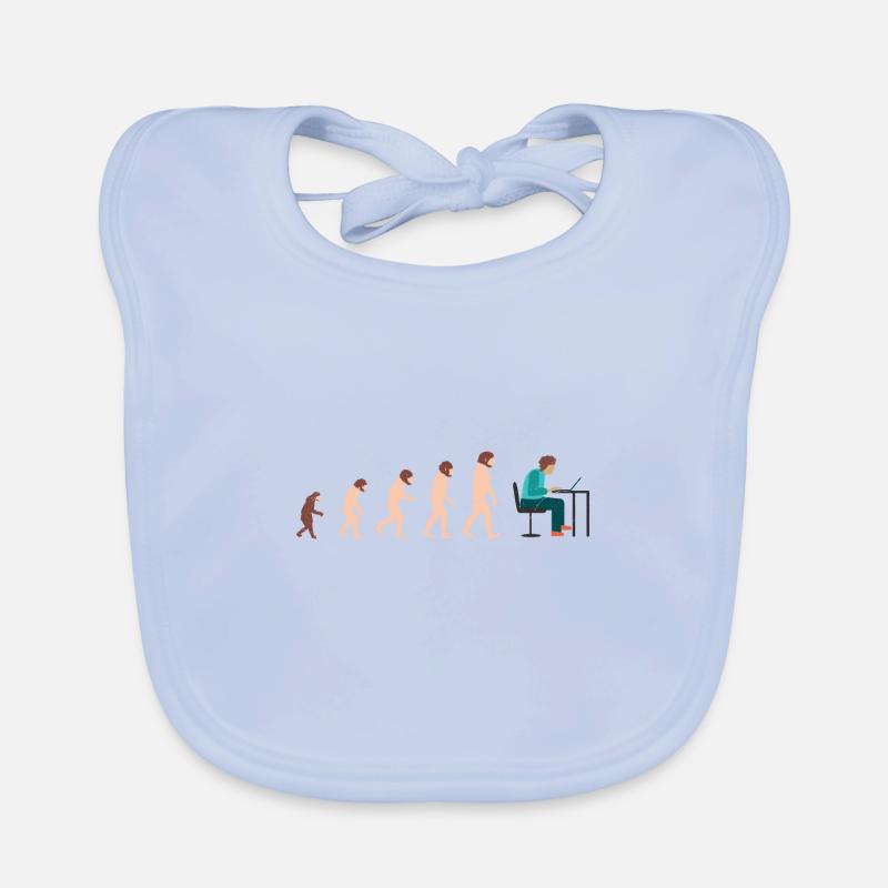 Evolution Developer Programmer Geschenkidee Baby Bio-Lätzchen