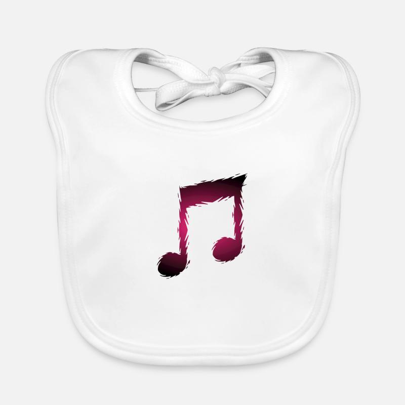 Music musical note Organic Baby Bibs