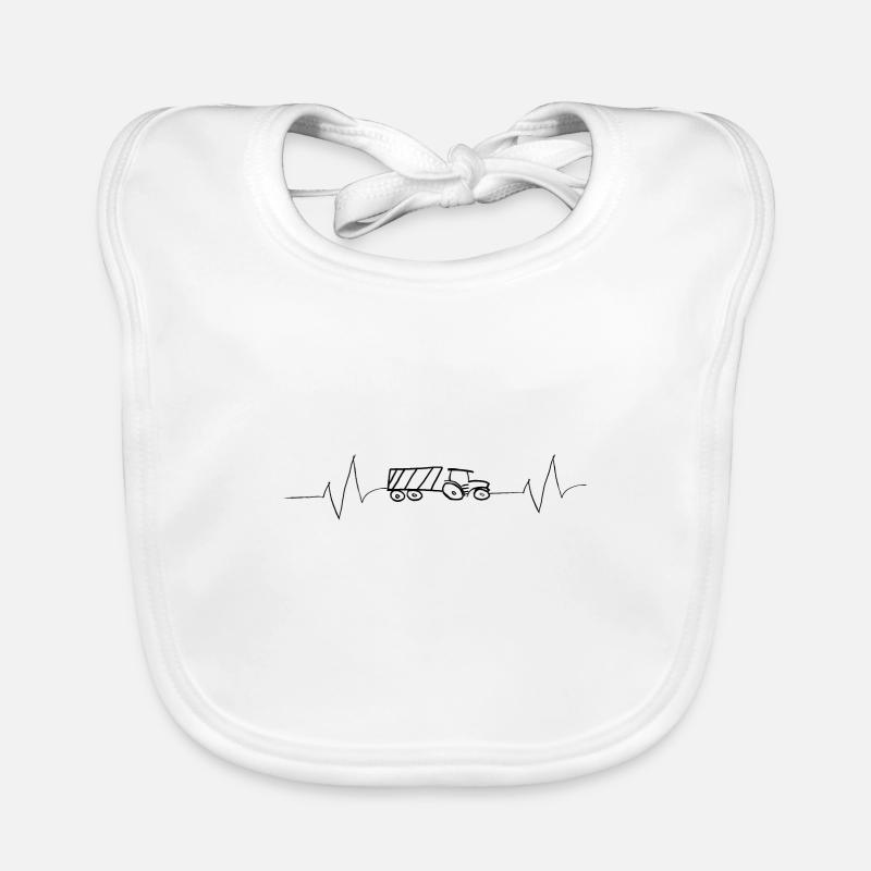 Transport Traktor Baby Bio-Lätzchen