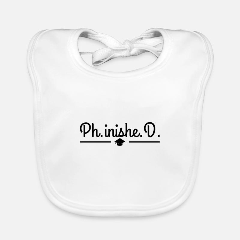 Phinished Phd Doktor Abschluss Geschenk Baby Bio-Lätzchen