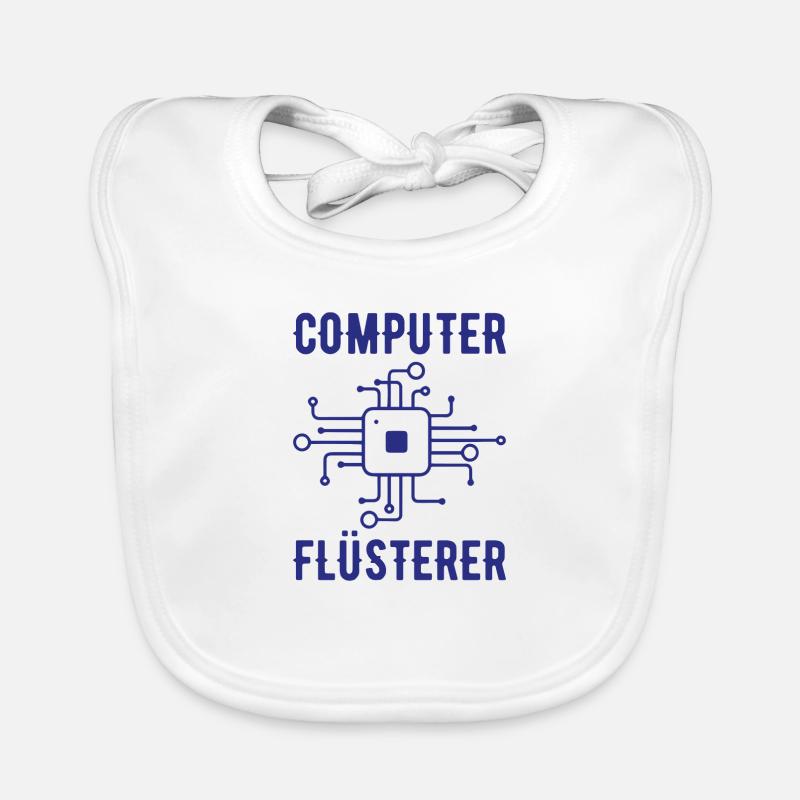 Computer Flüsterer Admin Sysadmin Geschenk Baby Bio-Lätzchen