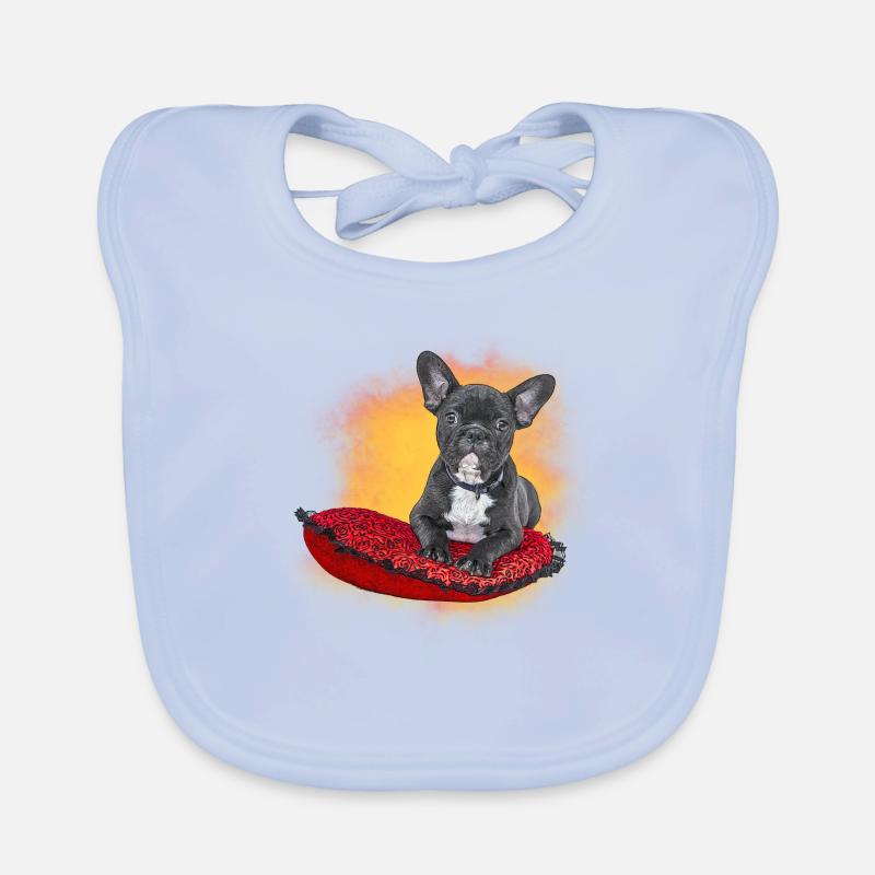 Frenchie cushion Organic Baby Bibs