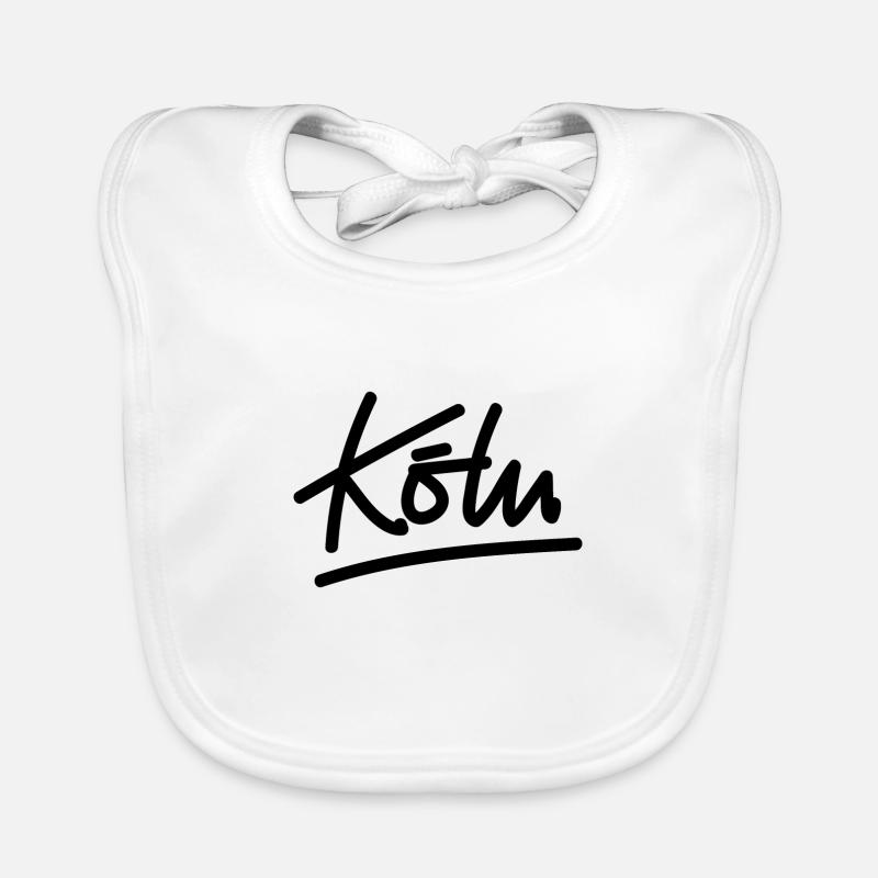 Cologne - écriture Bavoir bio Bébé