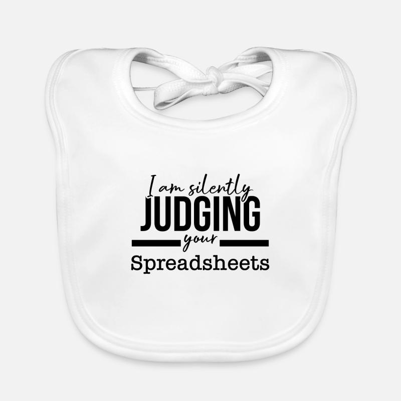 I am silently judging you Spreadsheets Buchhalter Baby Bio-Lätzchen