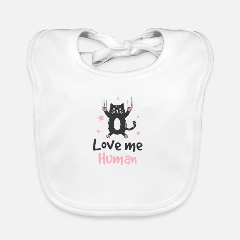 Chat chaton mignon drôle Bavoir bio Bébé