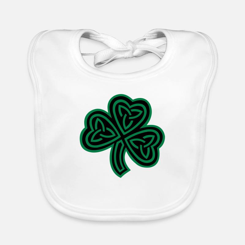 trinité shamrock celtique Bavoir bio Bébé
