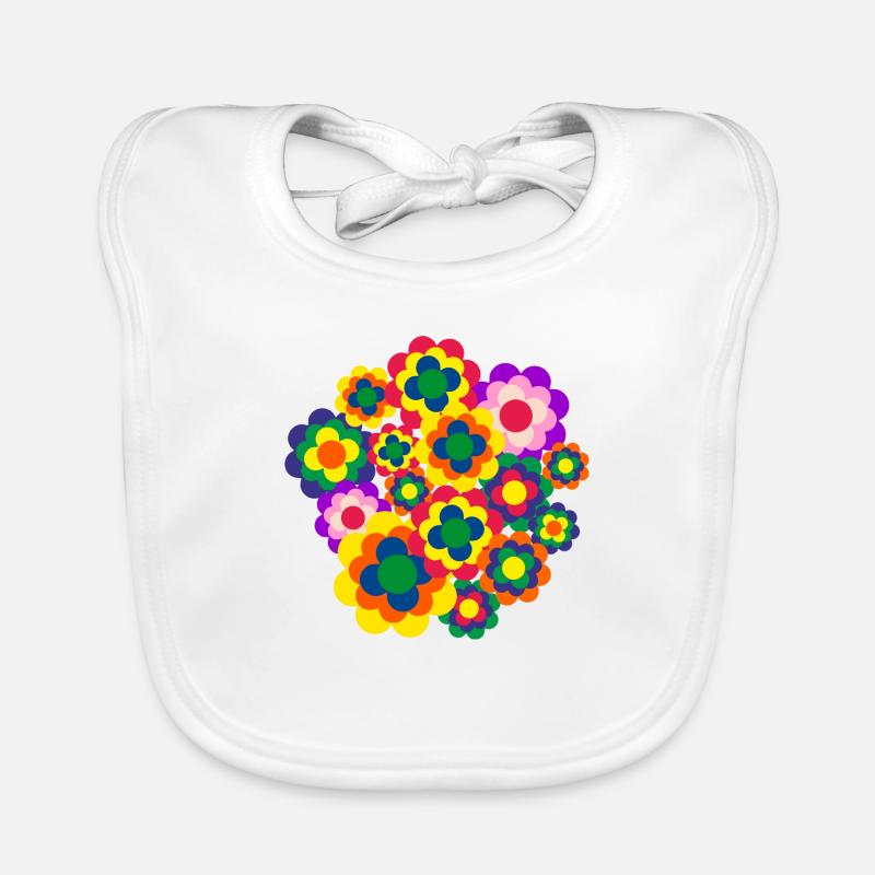 beaucoup plus de fleurs Bavoir bio Bébé