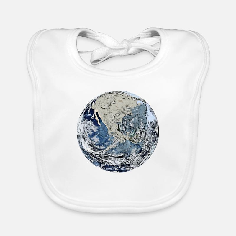 planet erde Baby Bio-Lätzchen