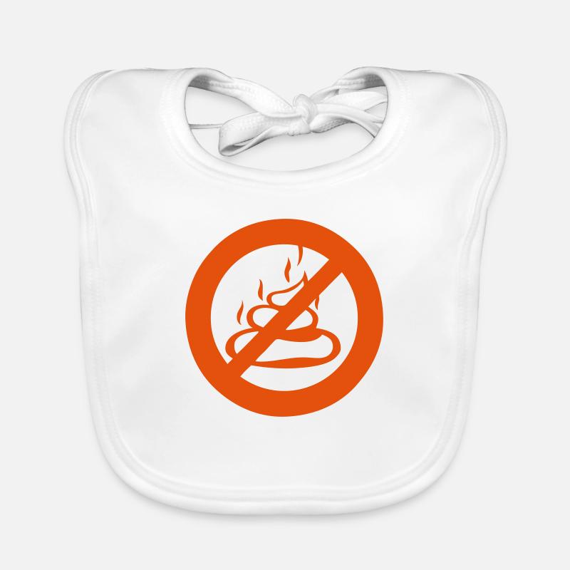 Sperrschild Kämmchen Scheiße Scheiße Baby Bio-Lätzchen
