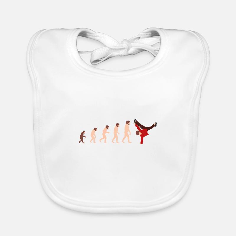 Evolution Breakdance Idée cadeau drôle Bavoir bio Bébé