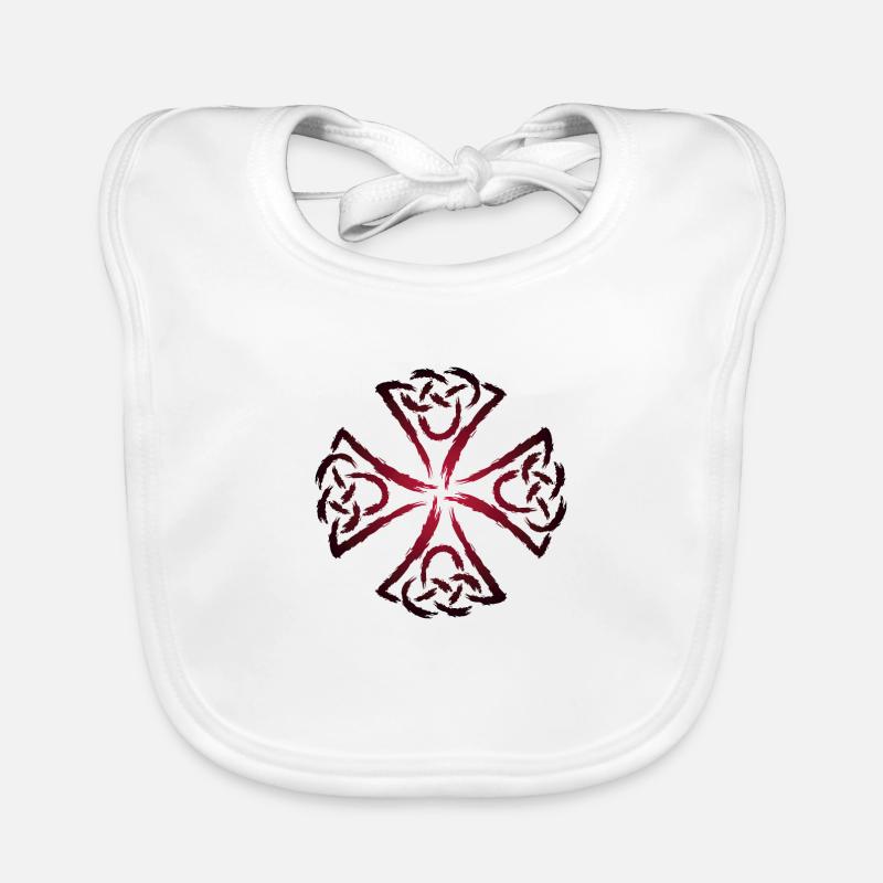 Celtic symbols strength courage Organic Baby Bibs