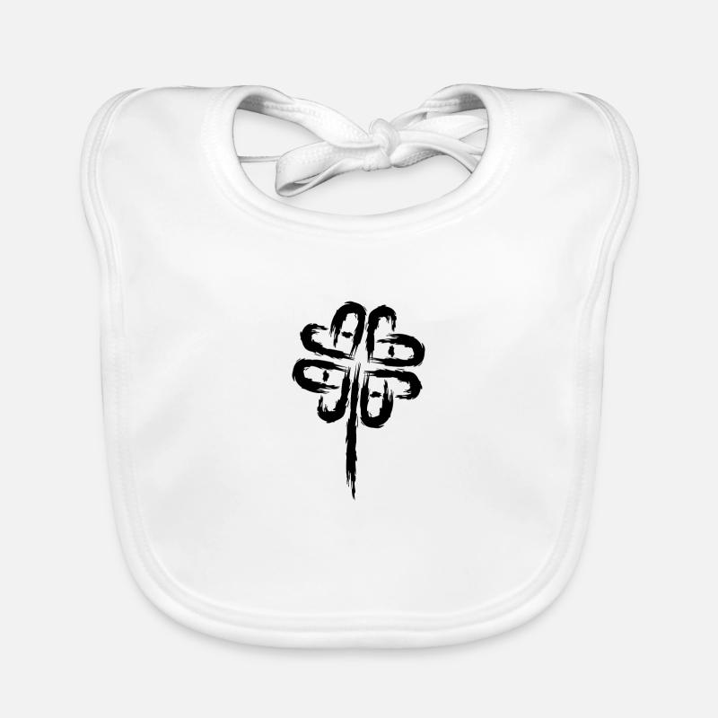 Trèfle symbole Symboles celtiques Bavoir bio Bébé