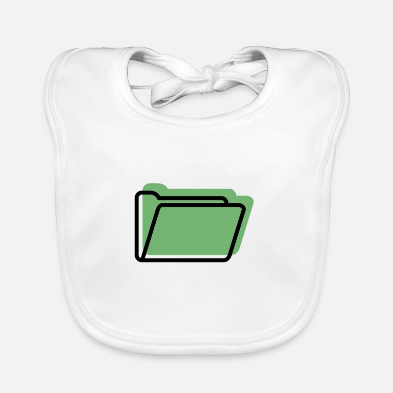 Folder offset Organic Baby Bibs