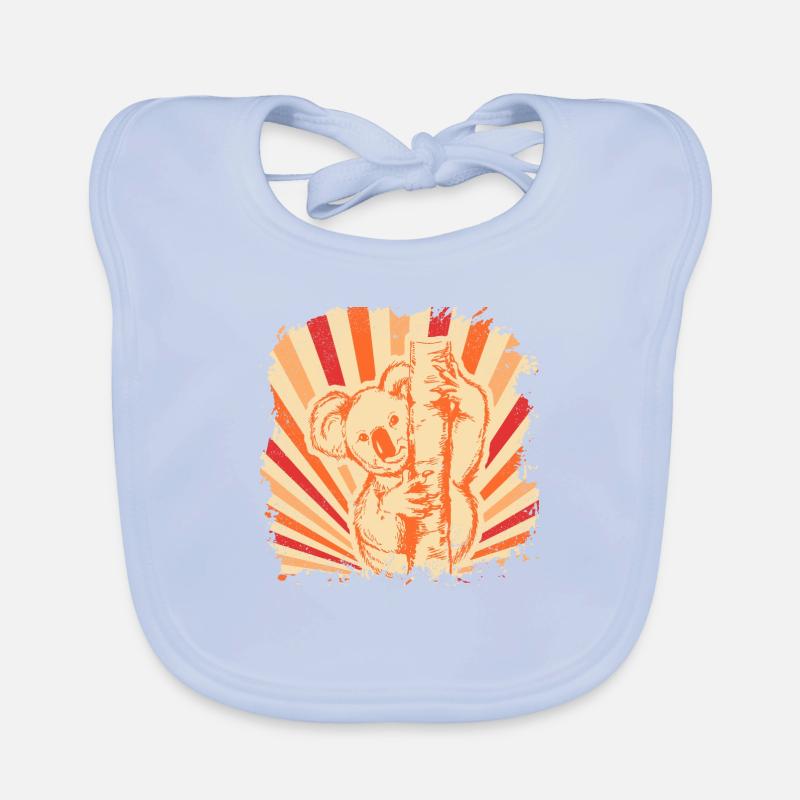 Koala Australien Tier Eukalyptus Geschenk Bär süß Baby Bio-Lätzchen