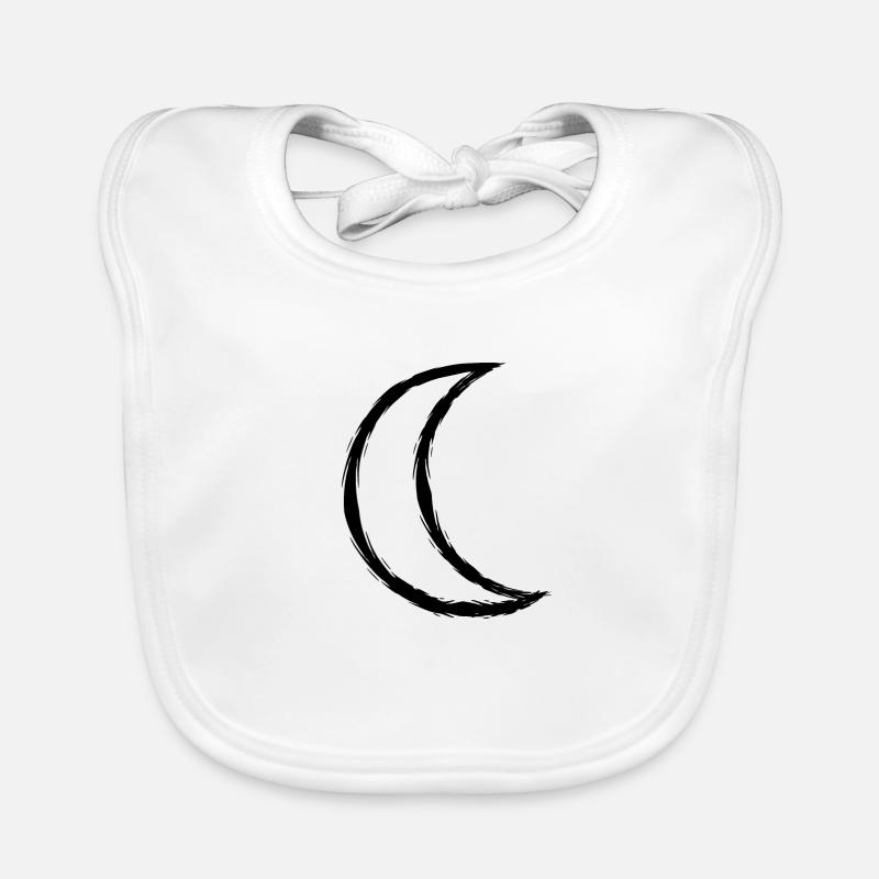 Lune symbole celtique Bavoir bio Bébé