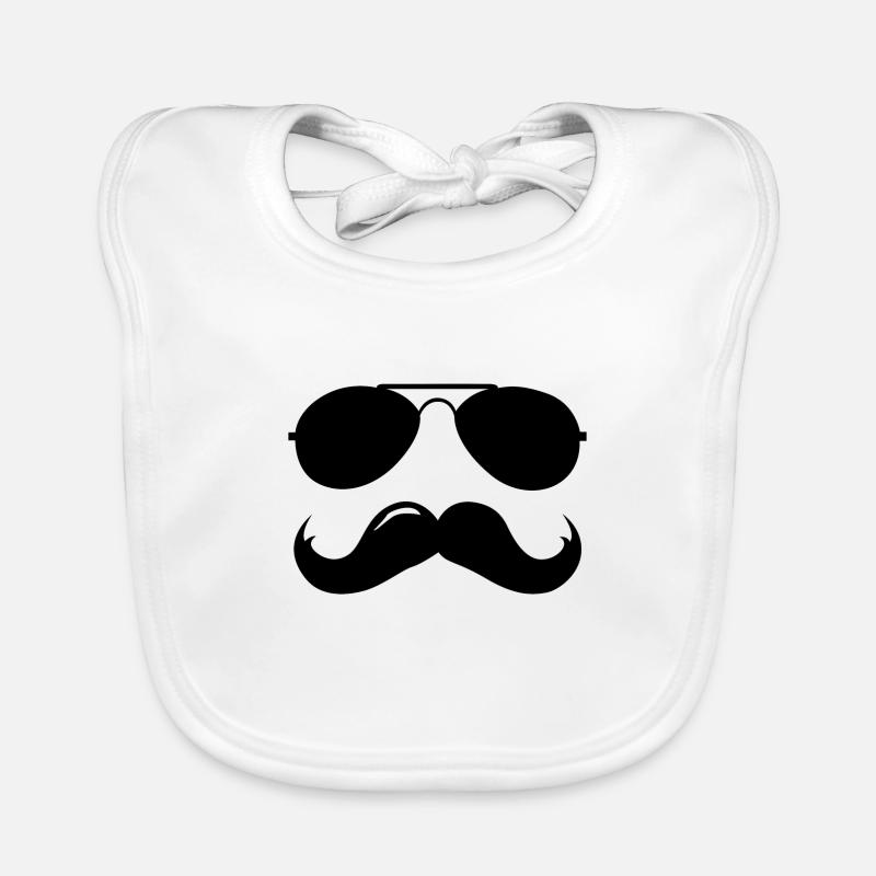 Macho mustasch Ekologisk babyhaklapp