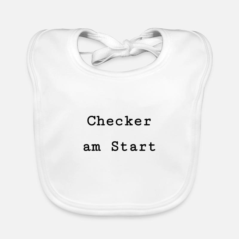 Checker am Start Baby Bio-Lätzchen