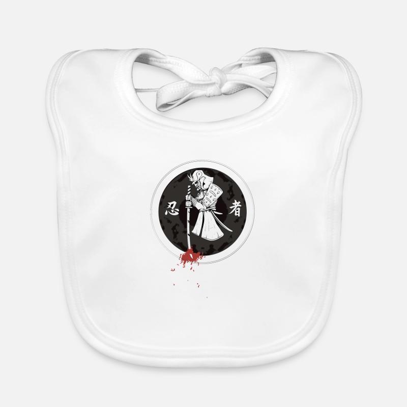 Samouraï # 3 - Bavoir bio Bébé - blanc