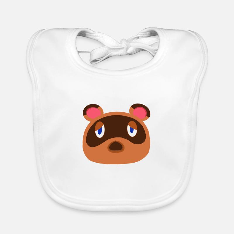 Tom Nook - Bavoir bio Bébé - blanc