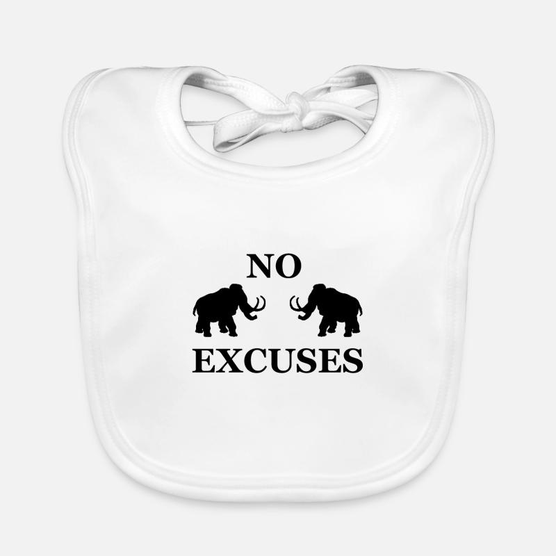 Aucune excuse mammouth - motivation de remise en forme Bavoir bio Bébé