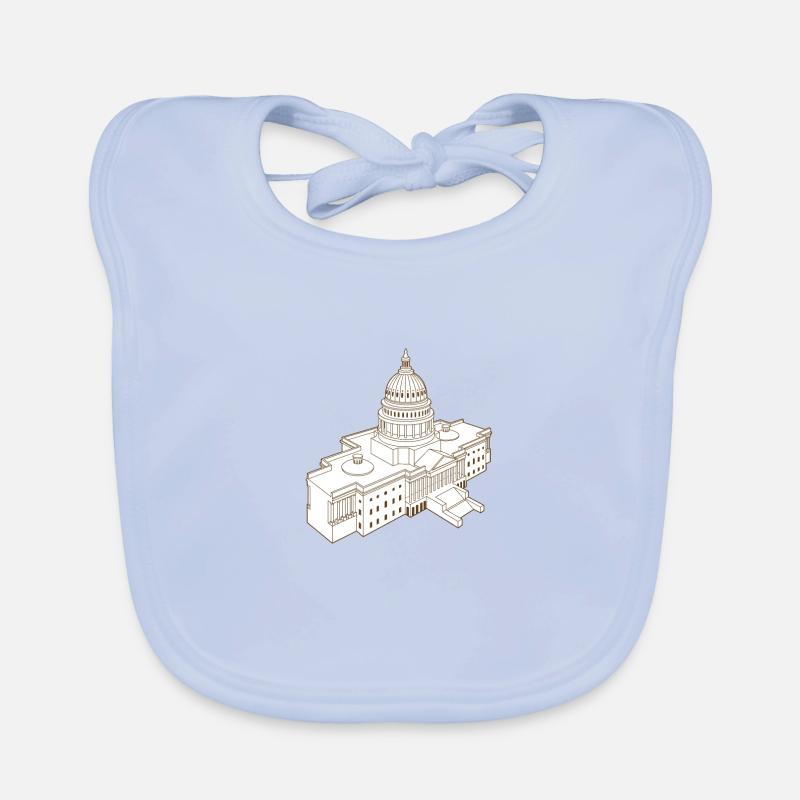 Capitole des États-Unis Bavoir bio Bébé