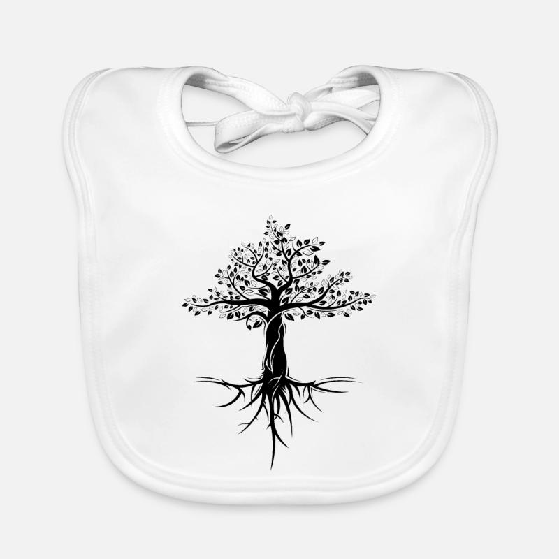 tree baum natur schutz symbol geschenk forest Baby Bio-Lätzchen