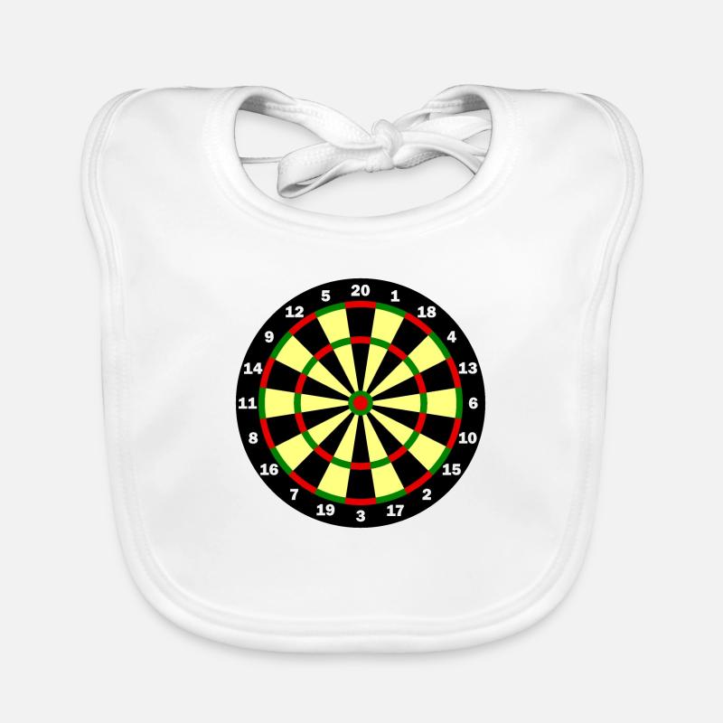 Dartscheibe Vorlage - Dart Spieler Baby Bio-Lätzchen