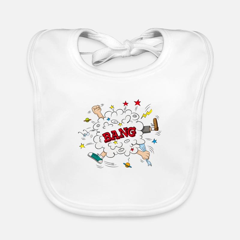 BANG! - Bavoir bio Bébé - blanc