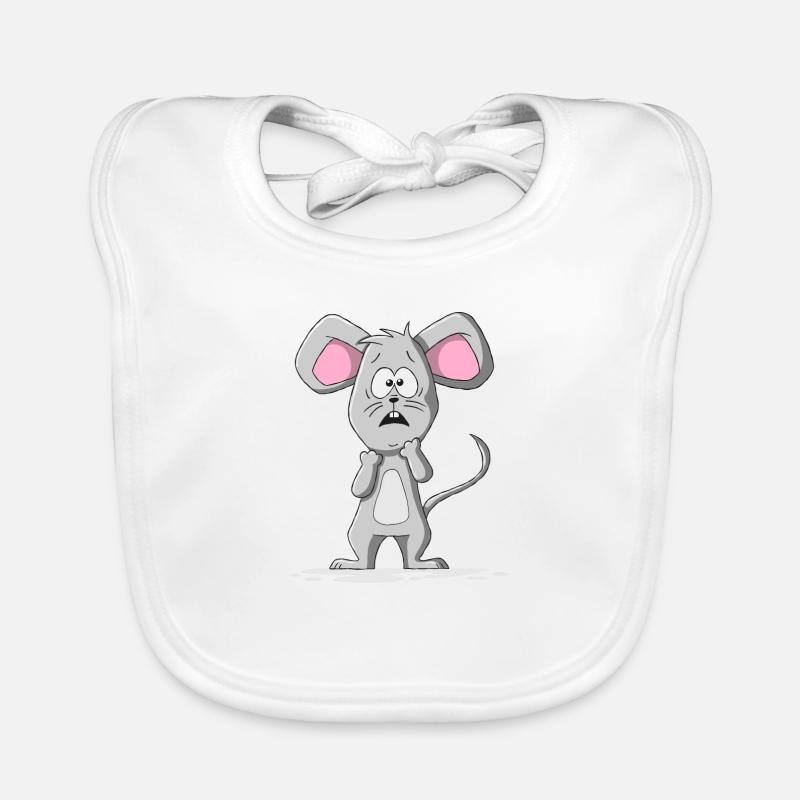 Anxious mouse Organic Baby Bibs