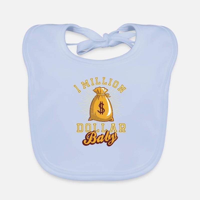 1 million de dollars bébé argent comptant argent idée cadeau d'or Bavoir bio Bébé