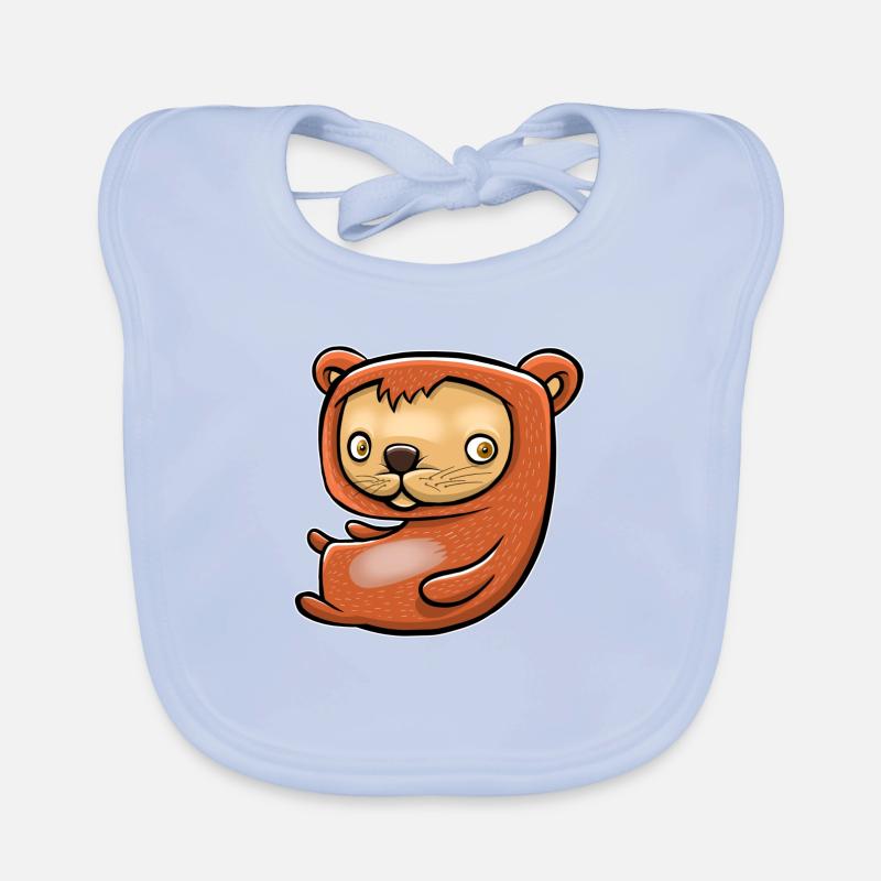 Rongeur heureux Bavoir bio Bébé