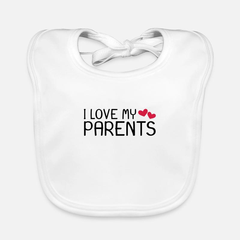 J'aime mes parents Bavoir bio Bébé