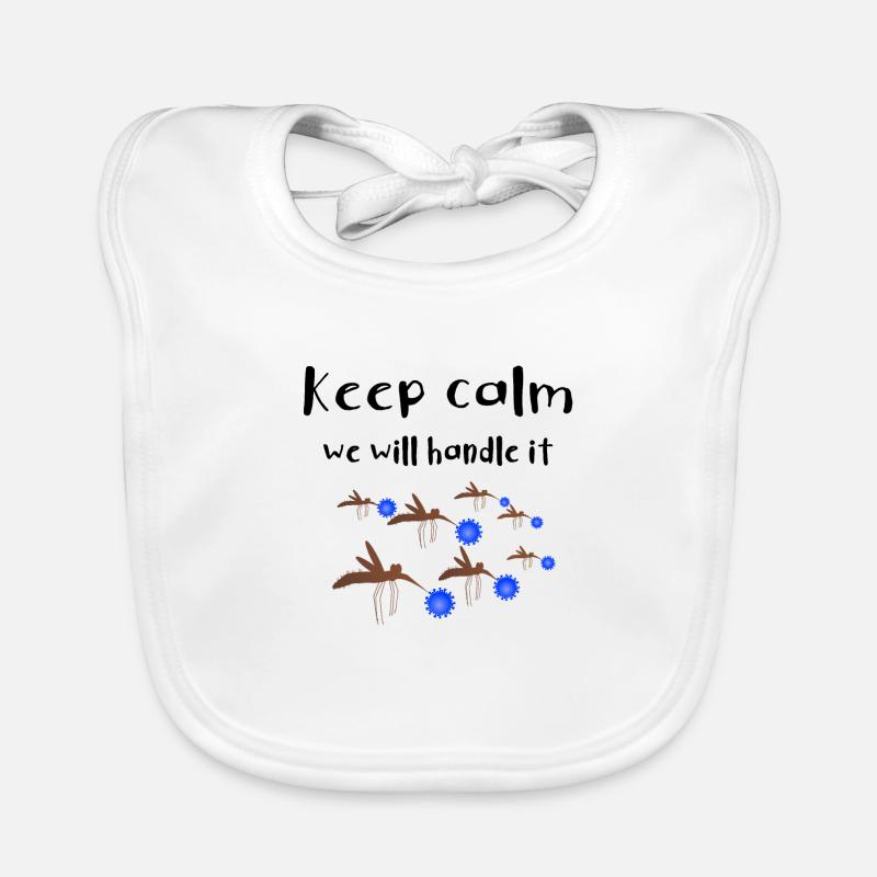 Corona mosquito saying Organic Baby Bibs