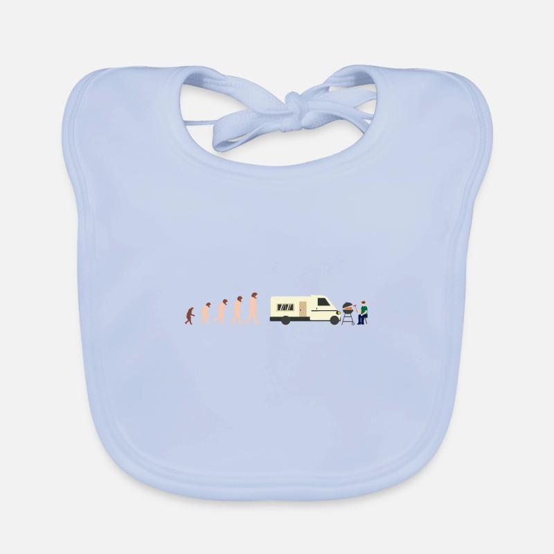 Evolution Camper Sommer Lustige Geschenkidee Baby Bio-Lätzchen