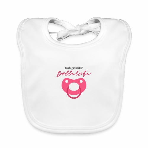 Kahlgruender Bobbelche - Pink Mädchen - Baby Bio-Lätzchen