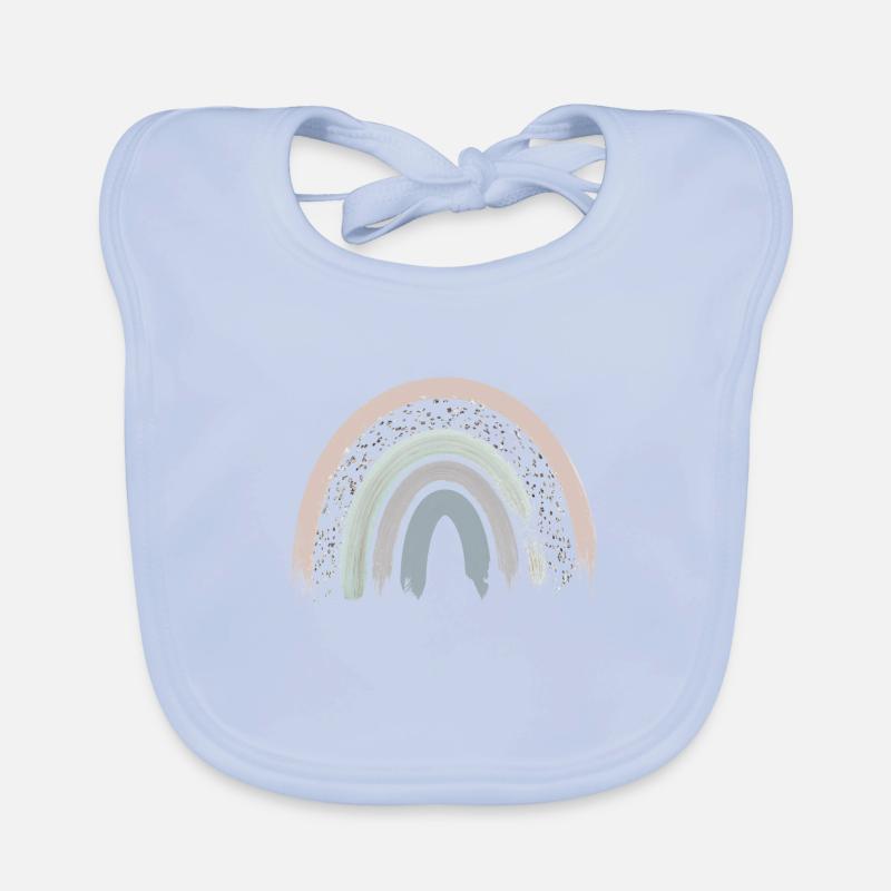 Regenbogen Boho Rainbow Baby Mädchen Baby Bio-Lätzchen