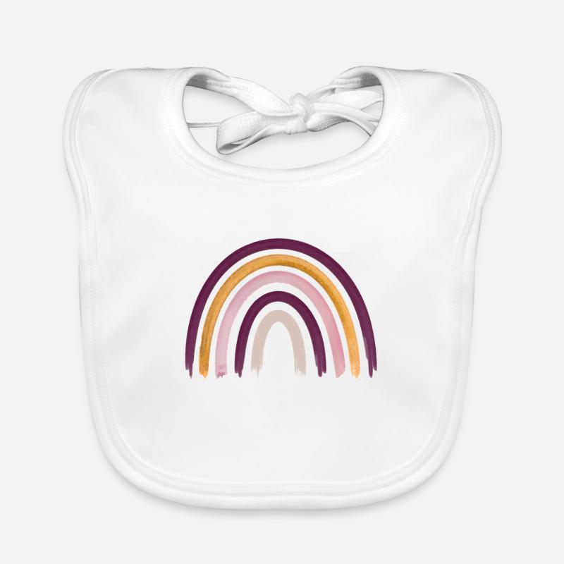 Regenbogen Boho Rainbow Baby Mädchen Baby Bio-Lätzchen