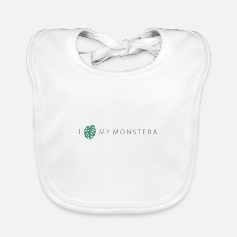 J'aime mon monstera Bavoir bio Bébé