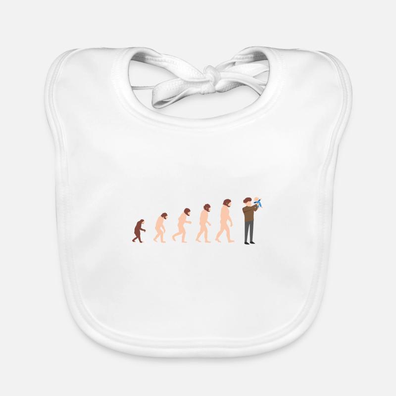 Papa et bébé Evolution Nouvelle idée cadeau papa Bavoir bio Bébé