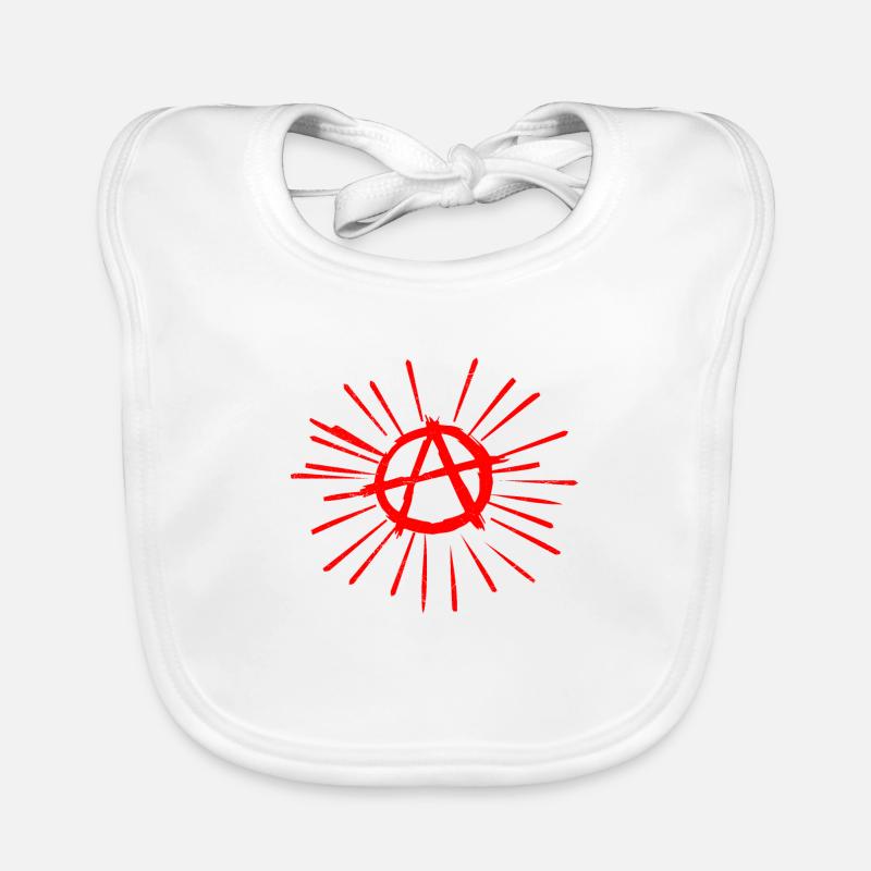 Symbol anarchy gift idea Organic Baby Bibs