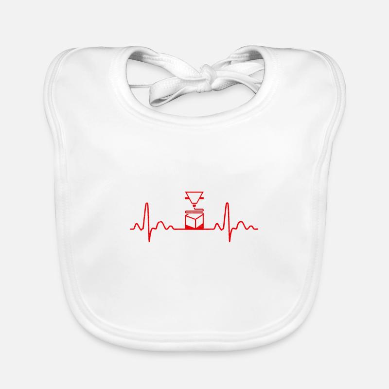 3D Printing Herzschlag 3D-Drucker Geschenkidee Baby Bio-Lätzchen