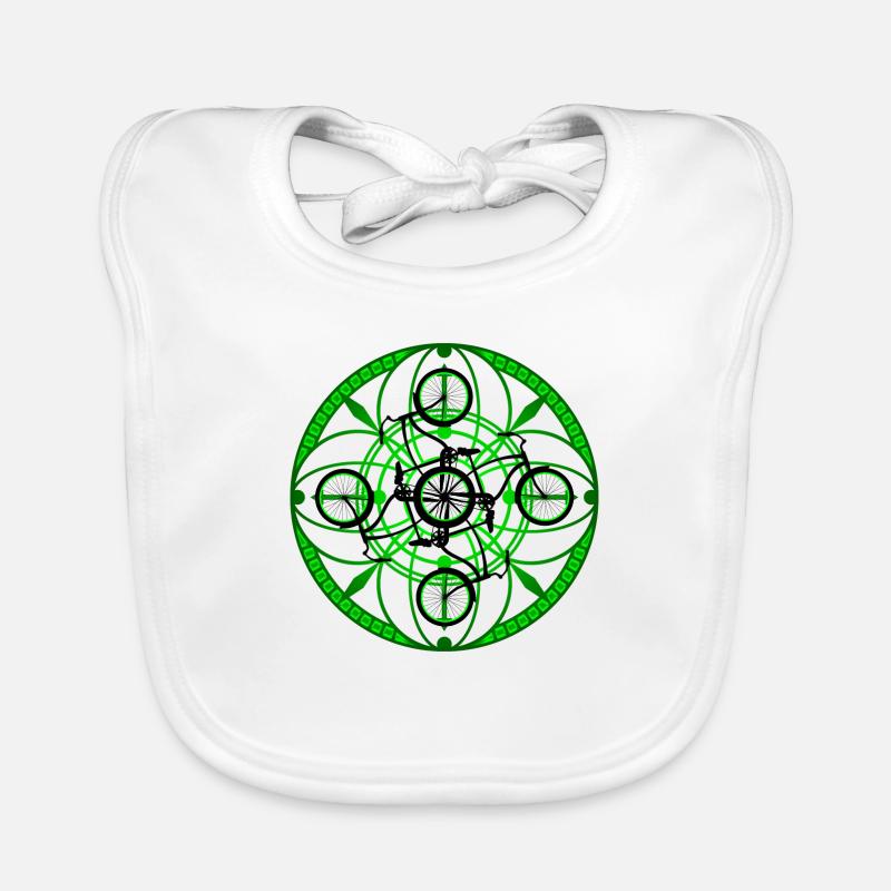 Bicycle Ornament Organic Baby Bibs