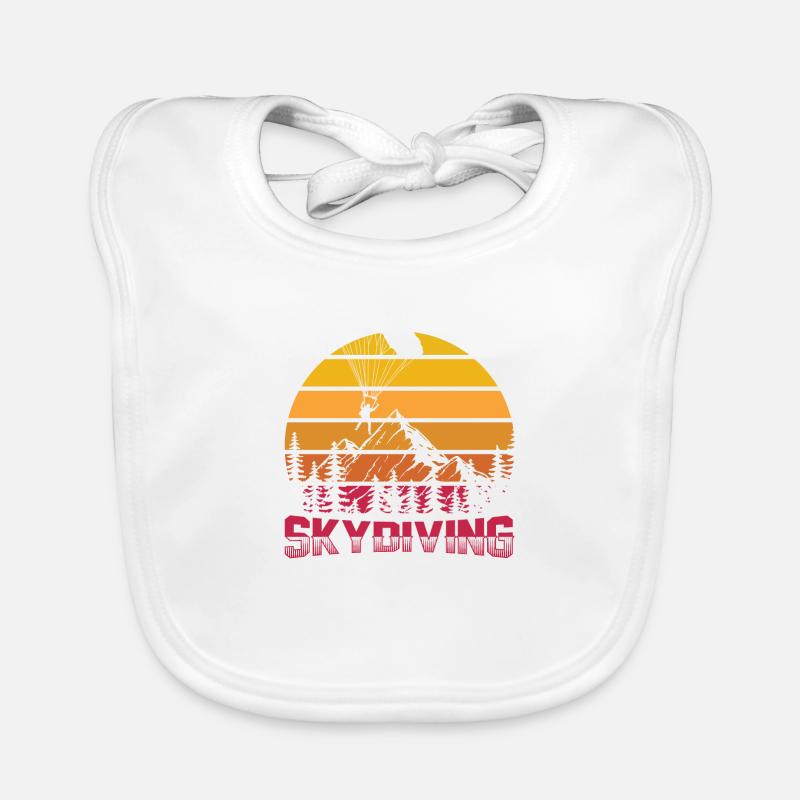 Skydiving | Parachute Skydive Skydiver Cadeaux Bavoir bio Bébé