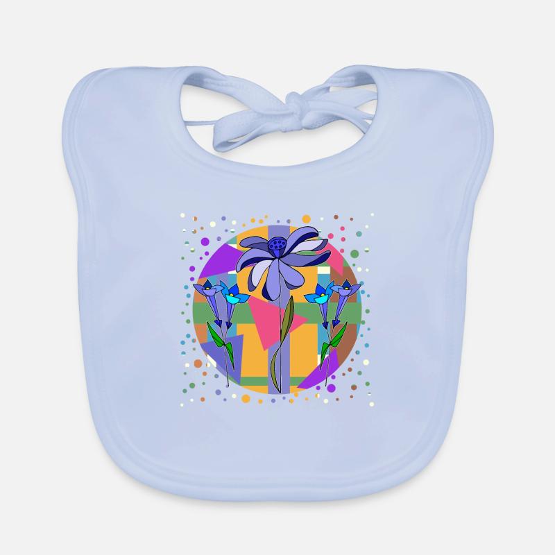 fleurs Bavoir bio Bébé