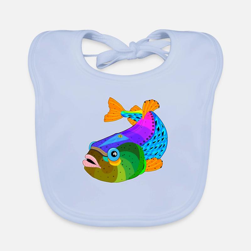 Fish / fish Organic Baby Bibs